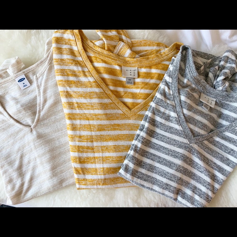 BUNDLE basic striped top